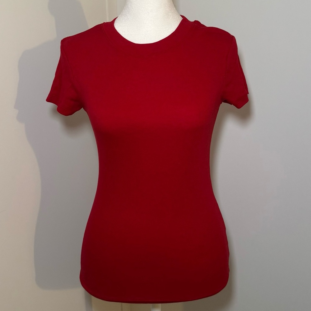 Classic Red Women's Short Sleeve Top